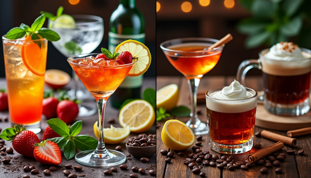 découvrez les différences entre cocktails apéritifs et digestifs : leurs caractéristiques, moments de dégustation et secrets pour sublimer vos soirées.