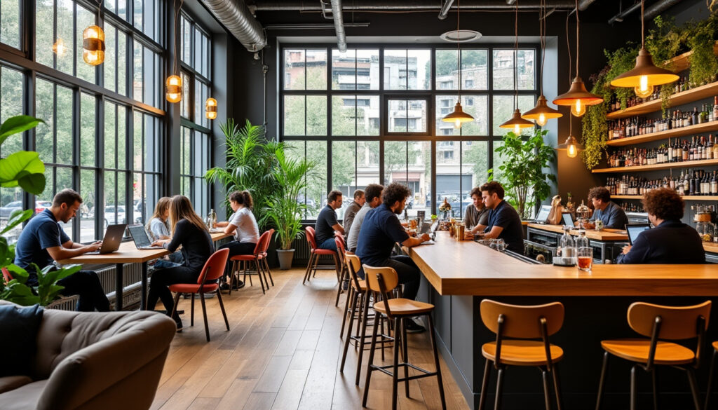 découvrez comment transformer un bar traditionnel en un espace de coworking hybride attractif, mêlant convivialité et productivité, pour attirer une nouvelle clientèle et optimiser l’utilisation de votre établissement.