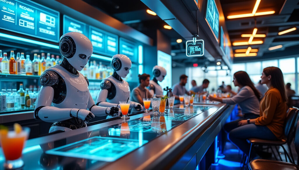 découvrez comment les bars robotisés transforment l'expérience des consommateurs : innovation, efficacité et convivialité, entre science-fiction et réalité. plongez dans l'avenir de la mixologie automatisée !