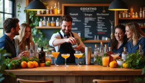 découvrez nos ateliers cocktails pour particuliers : apprenez à réaliser des boissons originales et raffinées lors d'une expérience conviviale animée par des experts mixologues. parfait pour animer vos soirées ou événements privés !