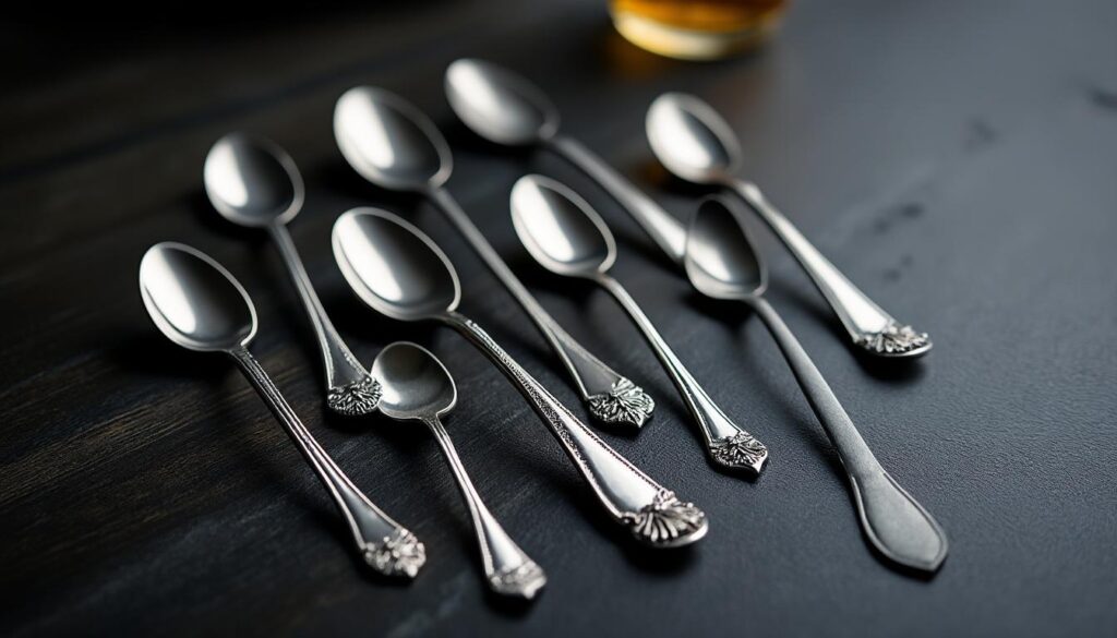 découvrez les cuillères de bar, ces petits outils essentiels qui garantissent une précision parfaite pour vos créations de cocktails.