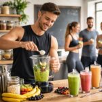 découvrez comment préparer des cocktails protéinés et smoothies énergétiques spécialement conçus pour les sportifs dans notre bar-atelier convivial et instructif.