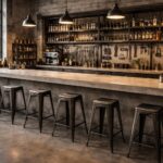 découvrez comment créer un bar atelier unique avec des tabourets industriels tolix et un comptoir en béton ciré, alliant style industriel et design moderne pour un espace convivial et tendance.